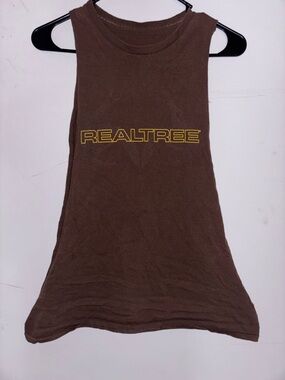 Realtree Brown Sleeveless Logo Tank